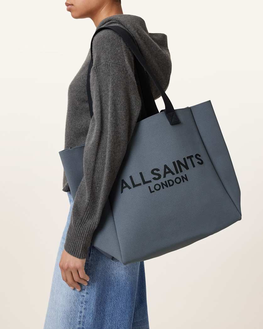 Izzy Large Logo Knitted Tote Bag