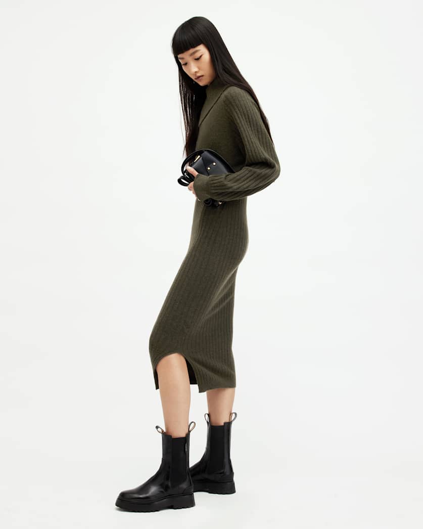 Margetta 2-In-1 Ribbed Midi Dress