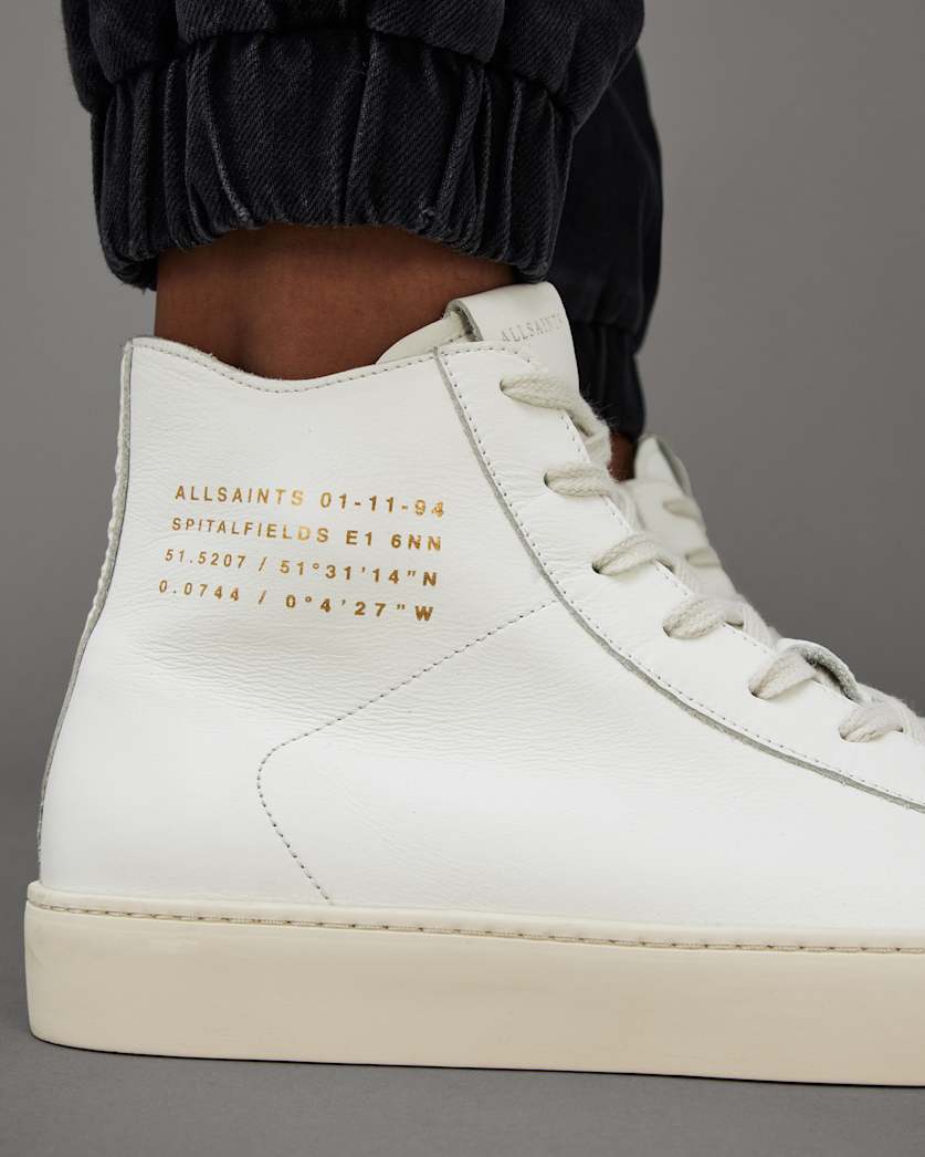 Tana Leather High Top Trainers