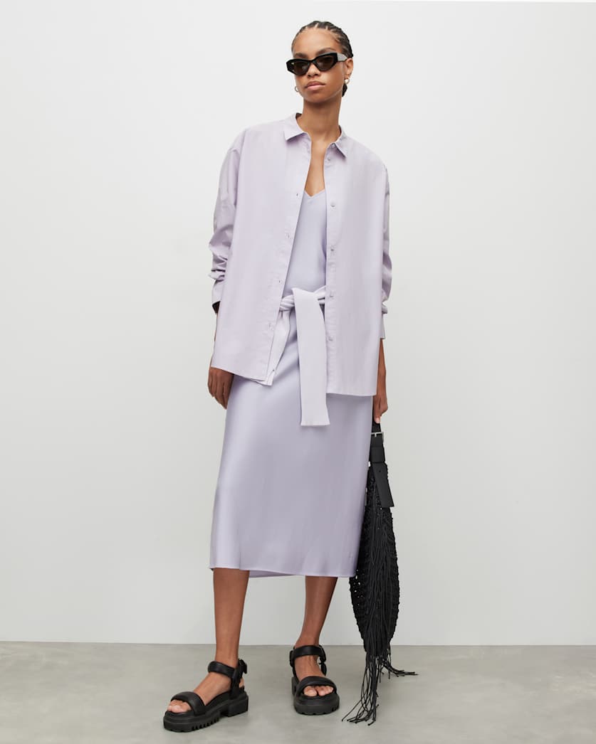 Sasha Oversized Split Hem Shirt