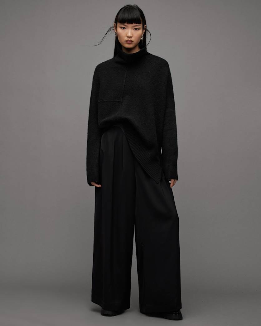 Lock Roll Neck Relaxed Fit Sweater
