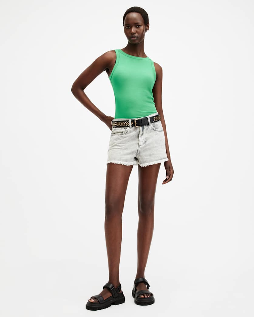Rina Crew Neck Sleeveless Tank Top