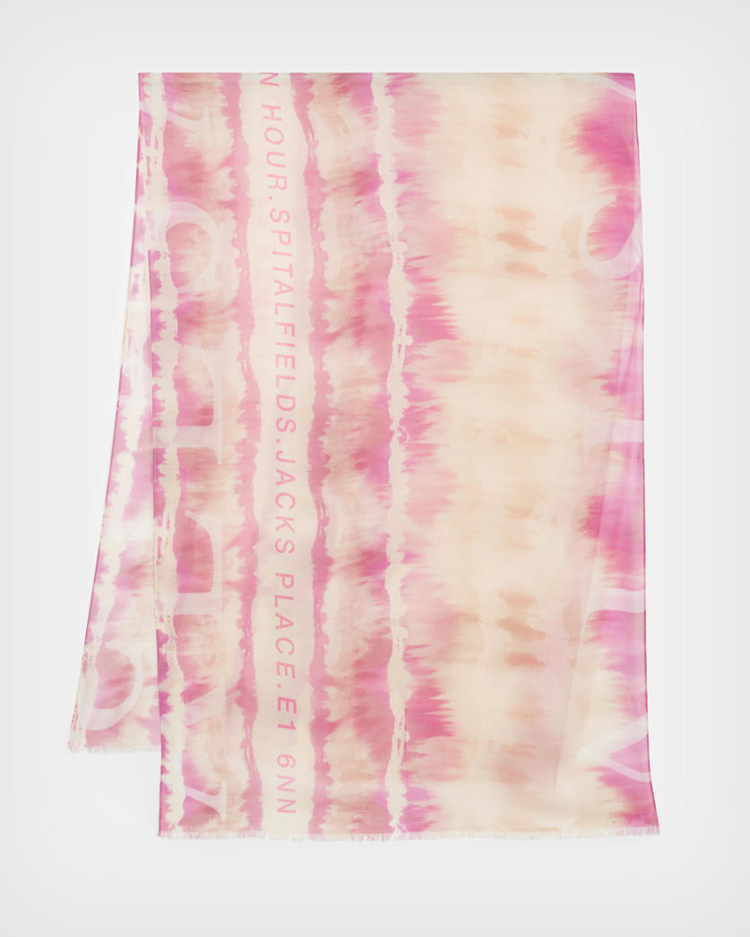 Marea Tie Dye Print Oblong Scarf