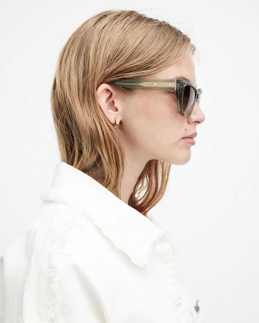 Kitty Rectangular Cat Eye Sunglasses
