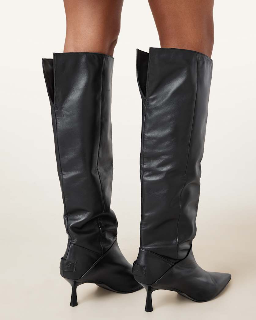 Odyssey Knee High Folding Leather Boots