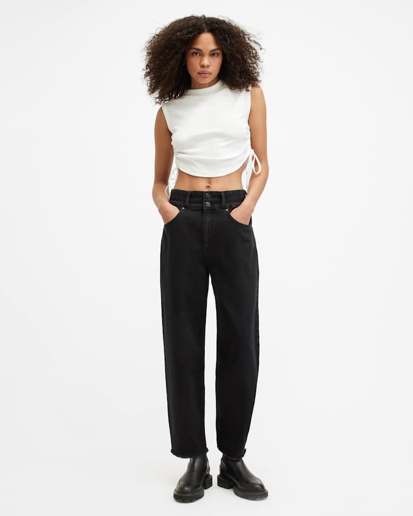 Hailey Frayed Hem Denim Jeans