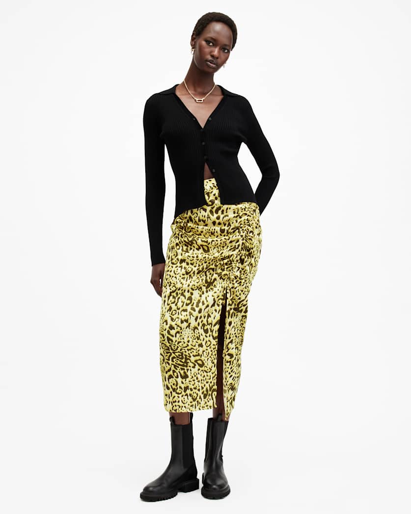 Carla Gathered Midi Skirt