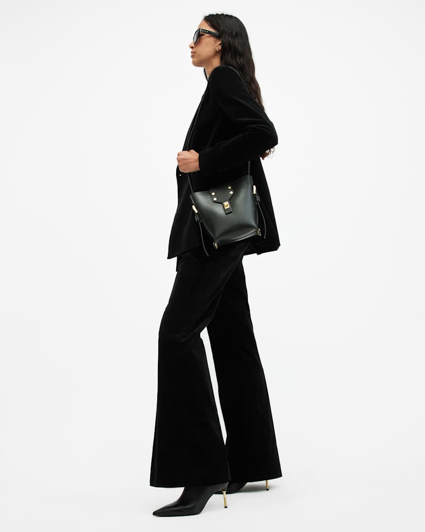Sevenh High-Rise Slim Flared Trousers