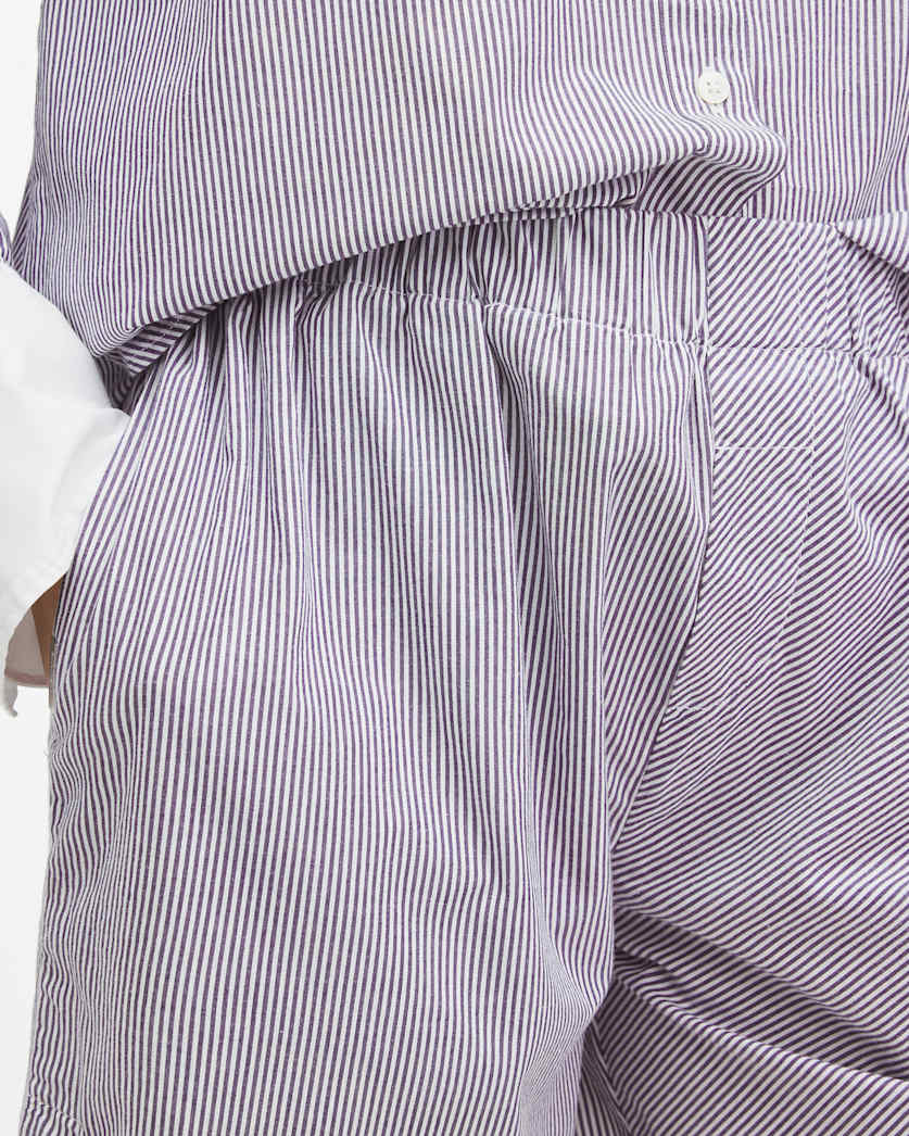 Karina Relaxed Fit Pinstripe Shorts