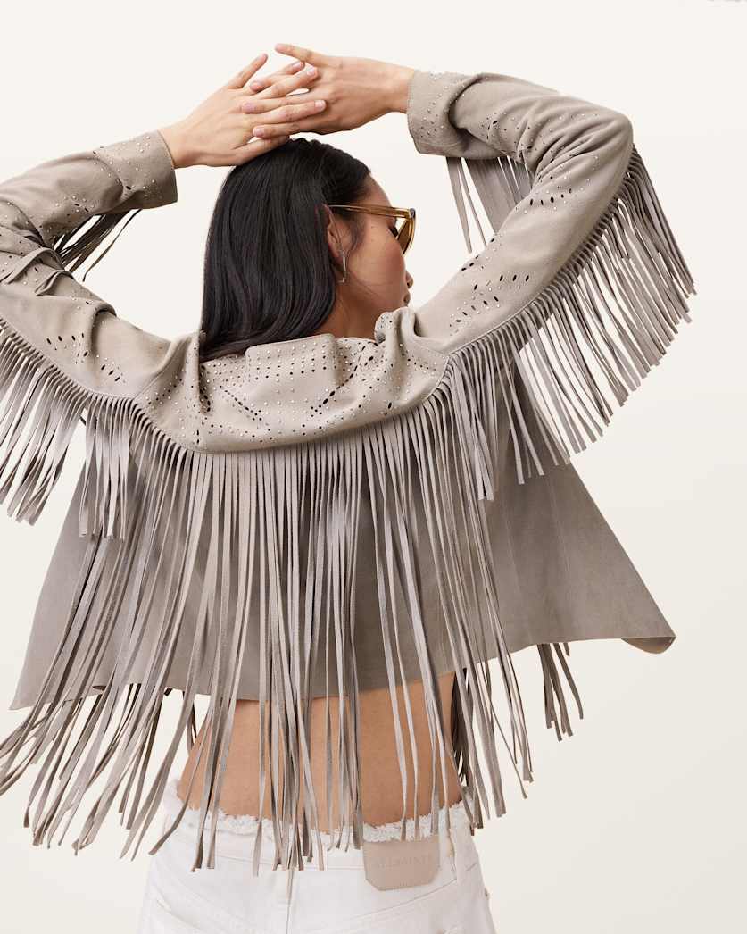 Asta Suede Tassel Jacket