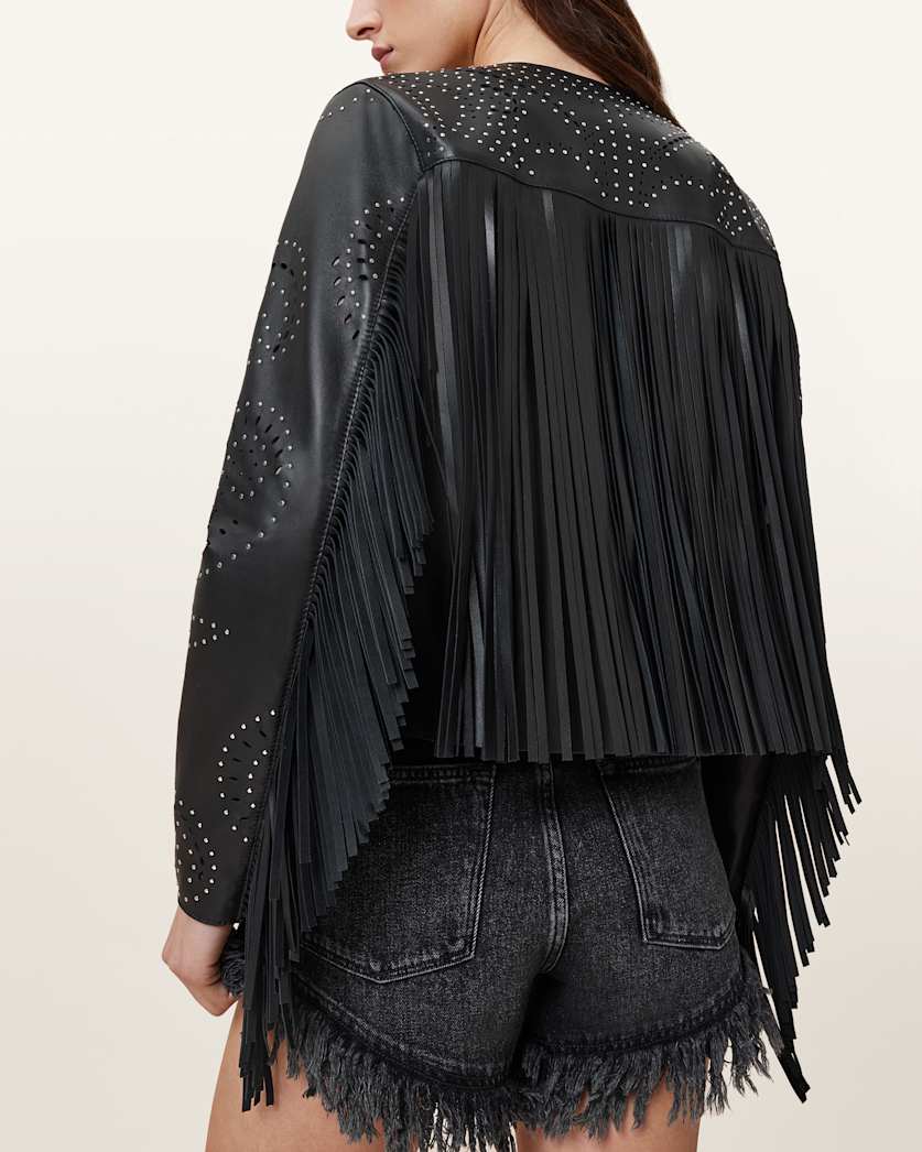 Asta Leather Tassel Jacket