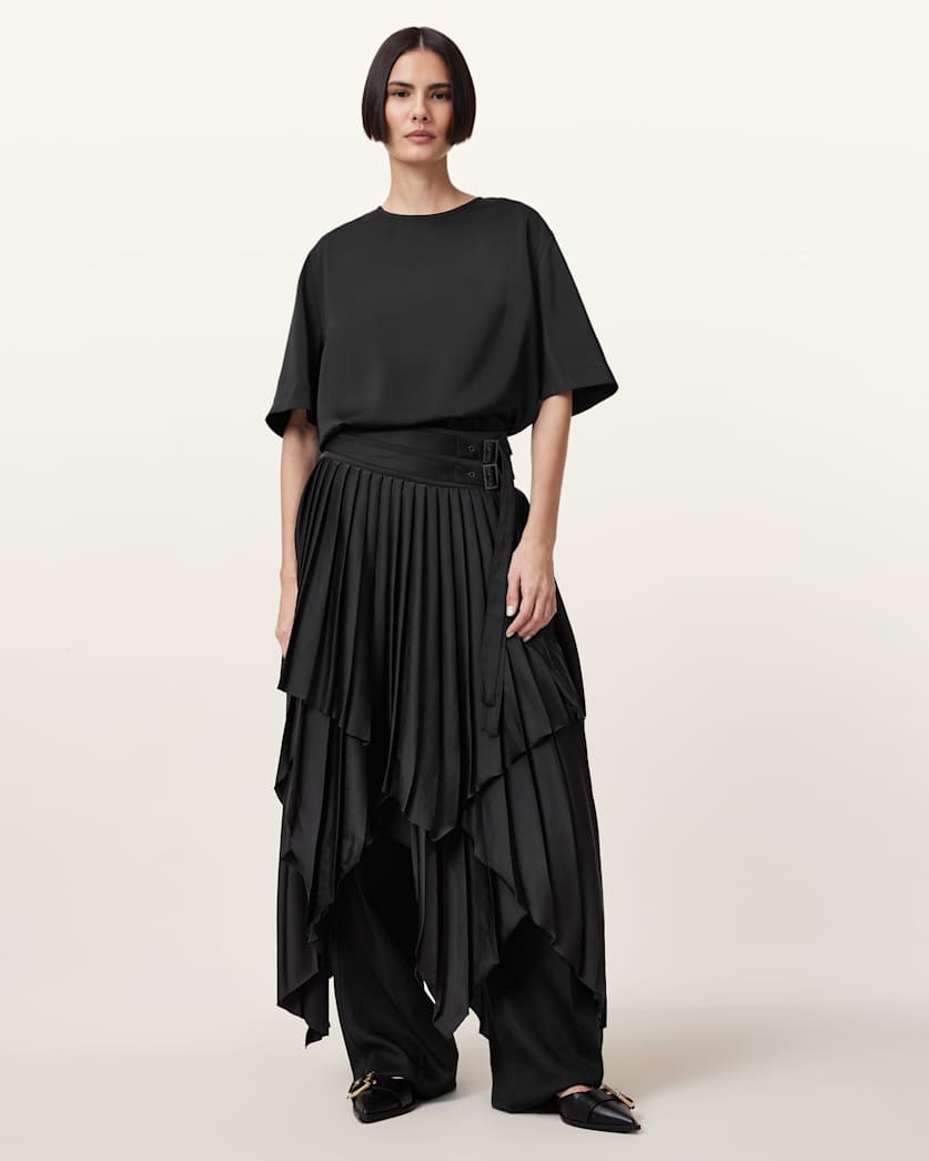 Amelie Satin Relaxed Fit T-Shirt