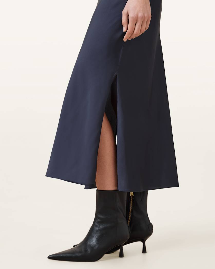 Hadley Cowl Neck Midi Slip Dress