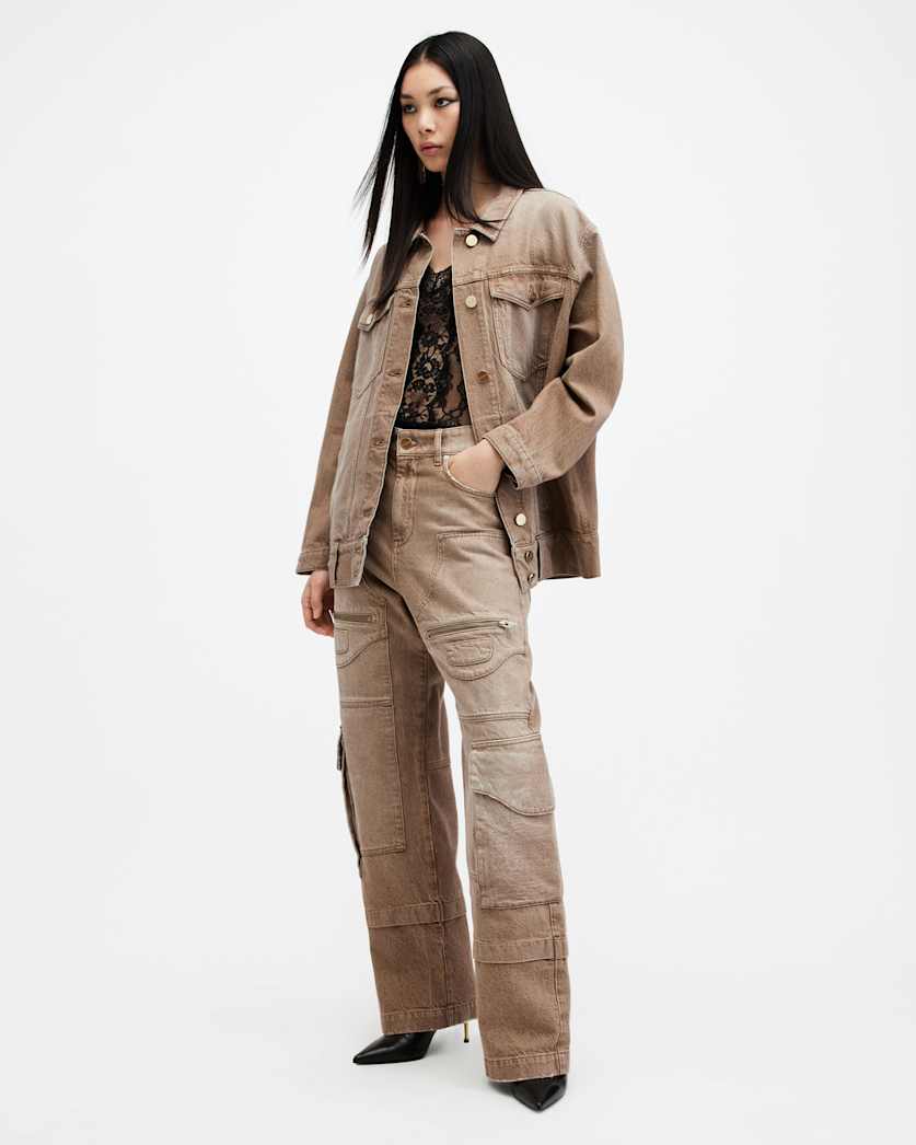 Willow Oversized Denim Trucker Jacket