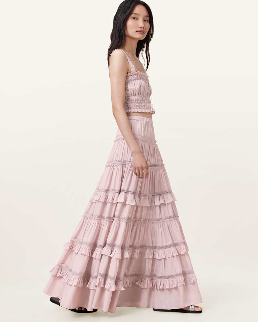 Talia Tiered Maxi Skirt
