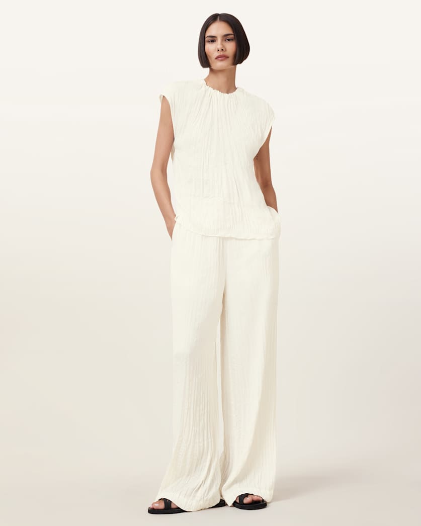 Caramin Crinkle Leg Trousers