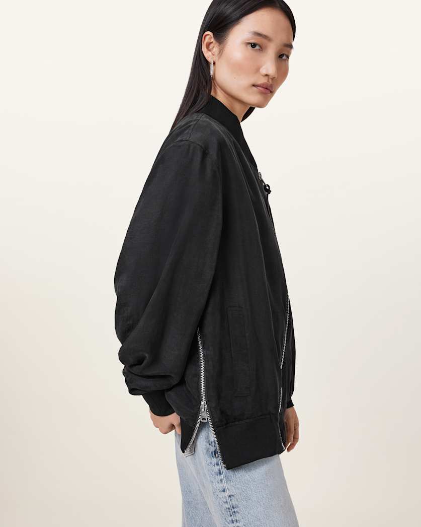 Avril Relaxed Fit Bomber Jacket