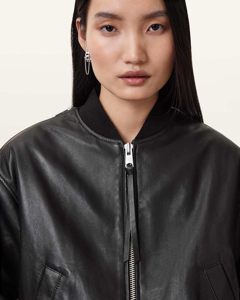 Zenith Leather Bomber Jacket
