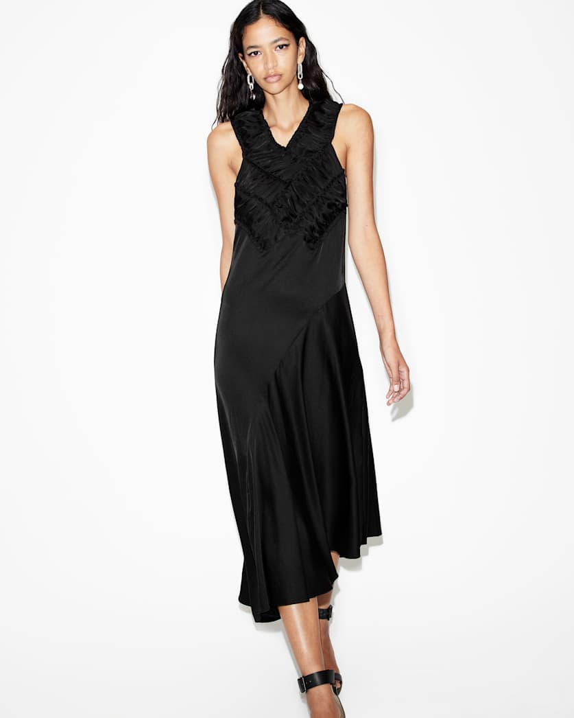Mahree Gathered Slim Fit Midi Dress