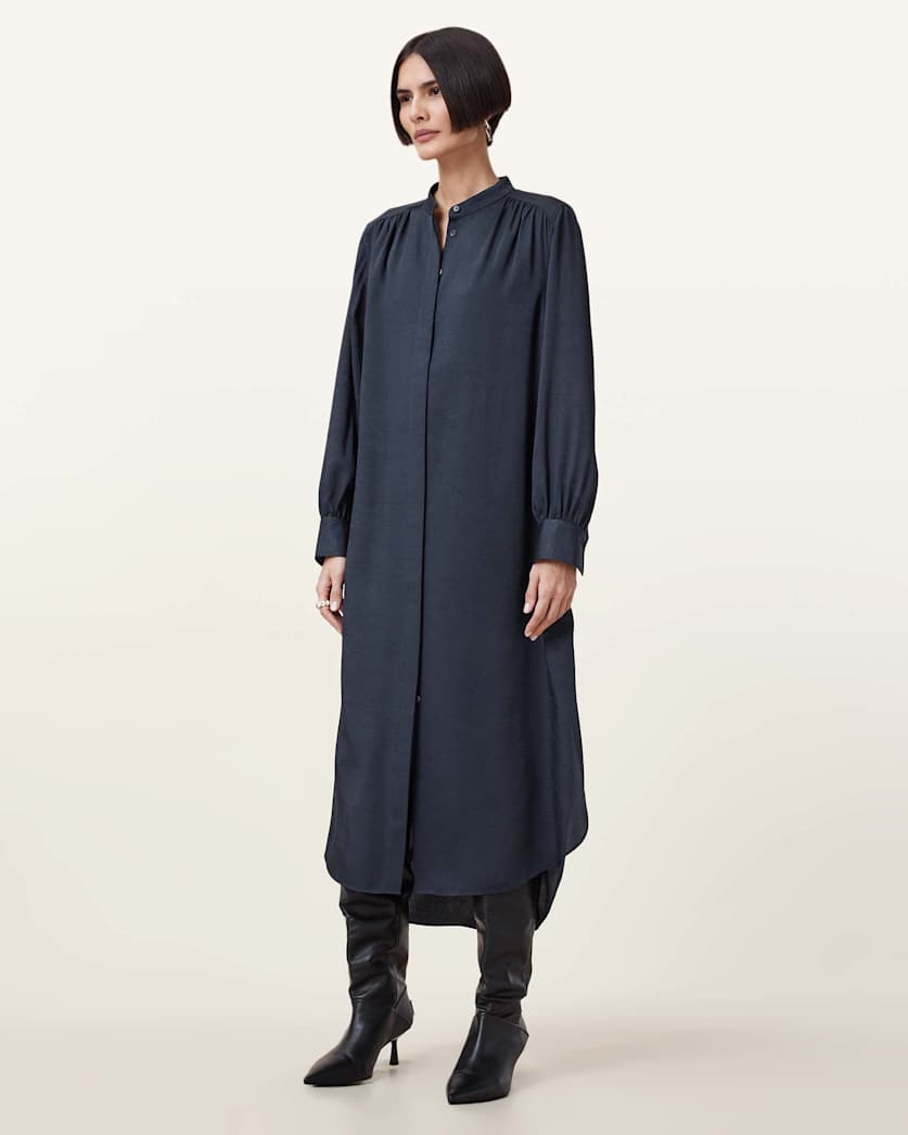 Aggie Maxi Shirt Dress