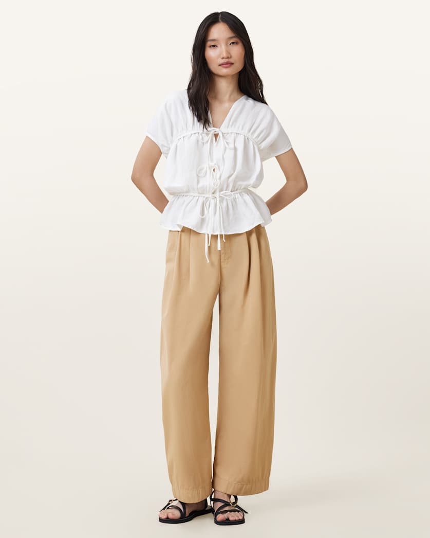 Becca Denim Voluminous Leg Trousers