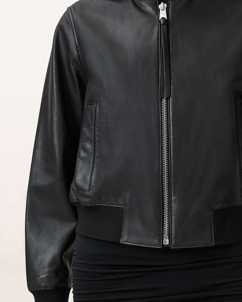 Orten Leather Bomber Jacket
