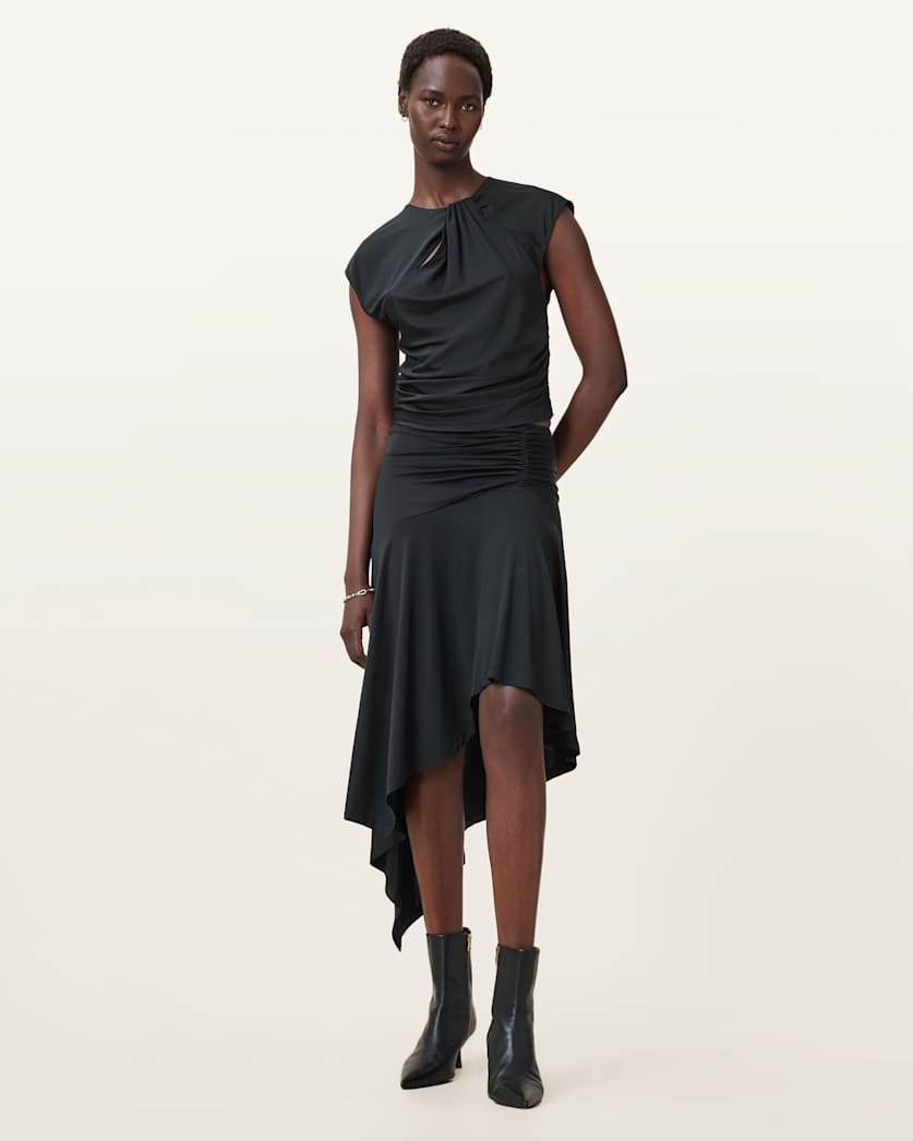 Annalie Jersey Midi Skirt