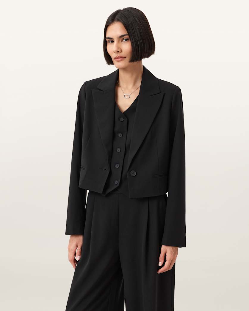 Shores Cropped Relaxed Fit Blazer