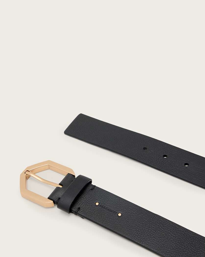 Tia Hex Leather Belt