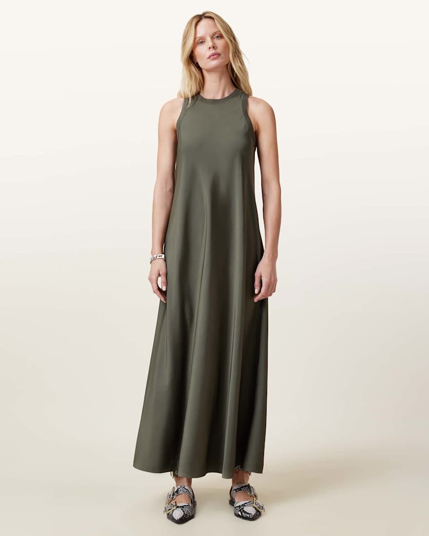 Aida Satin Maxi Dress