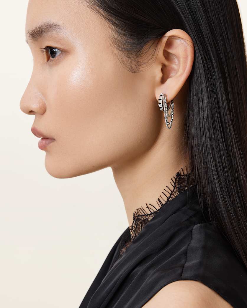 Trudy Small Chain Hoop Earrings