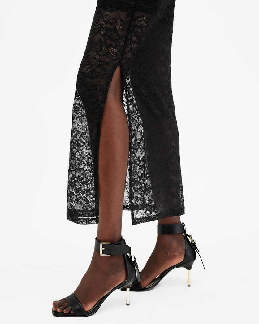 Edana Lace Bodycon Midi Dress