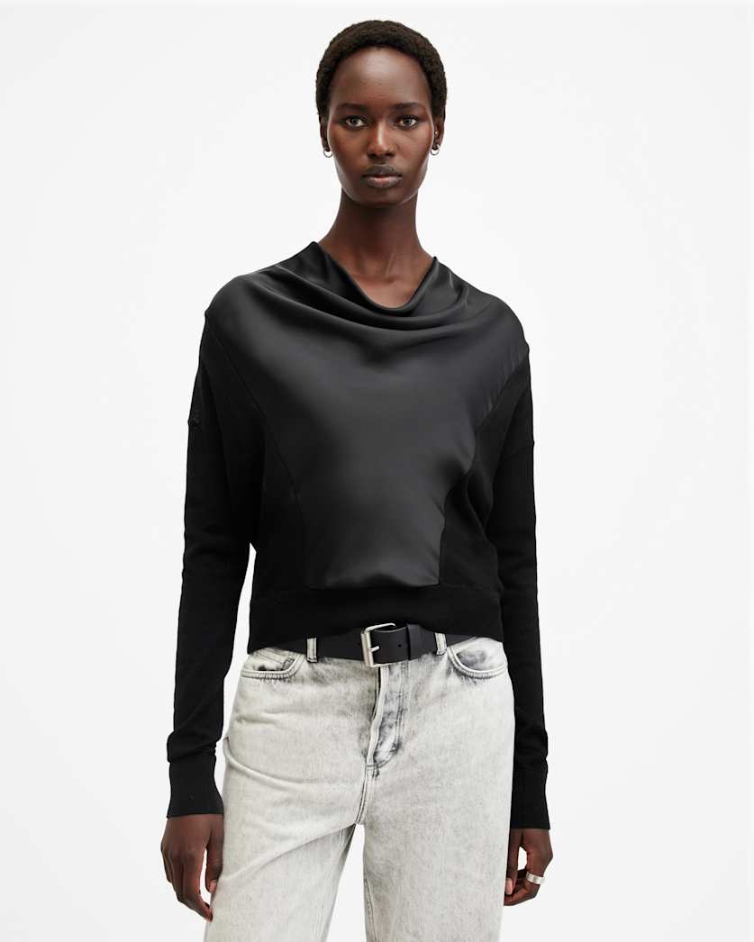 Myra Cowl Neck Merino Wool Jumper