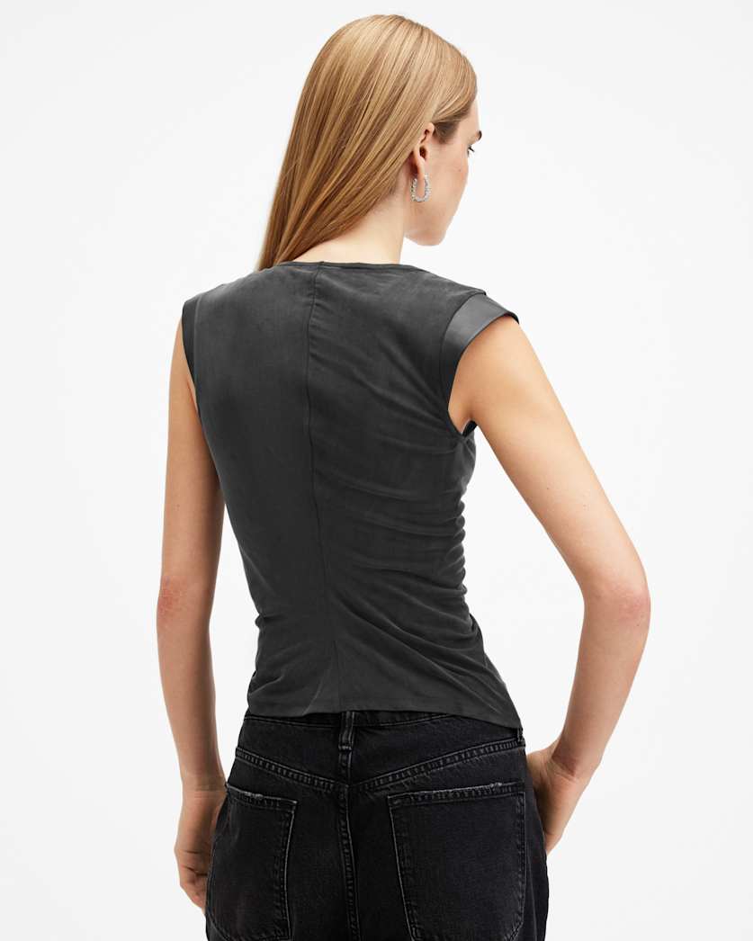 Umbra Draped Zip Slim Fit Top