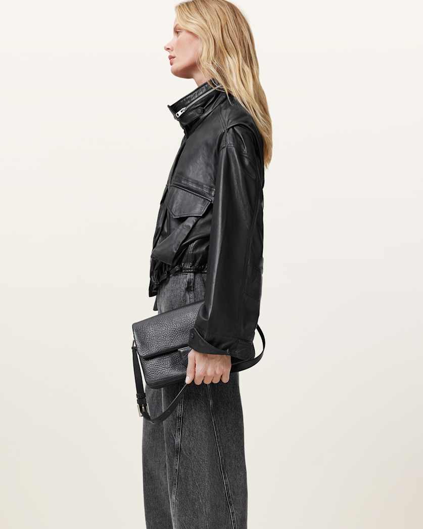 Ondine Grain Leather Shoulder Bag