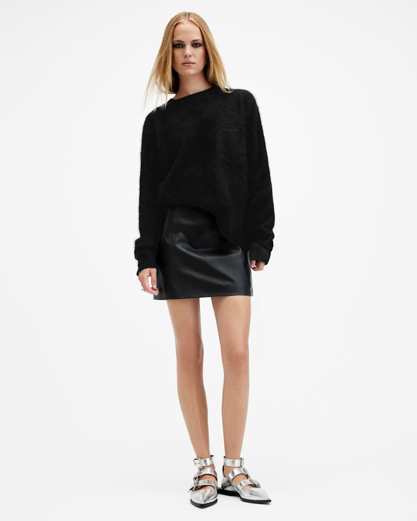 Rebel Brushed Cashmere Crew Neck Jumper
