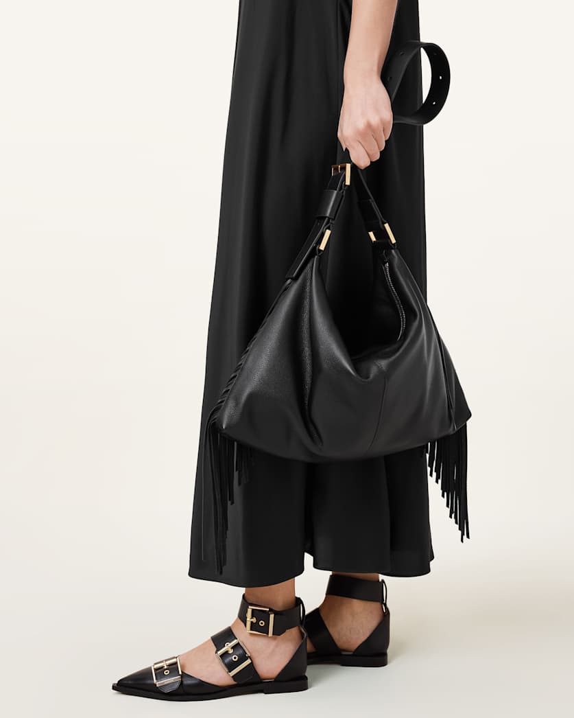 Edbury Fringed Leather Shoulder Bag