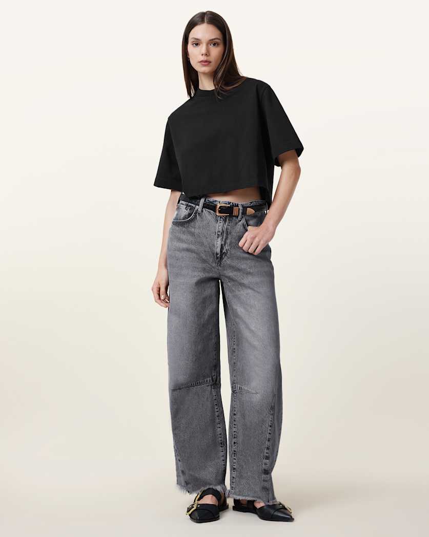 Lottie Crew Neck Cropped T-Shirt