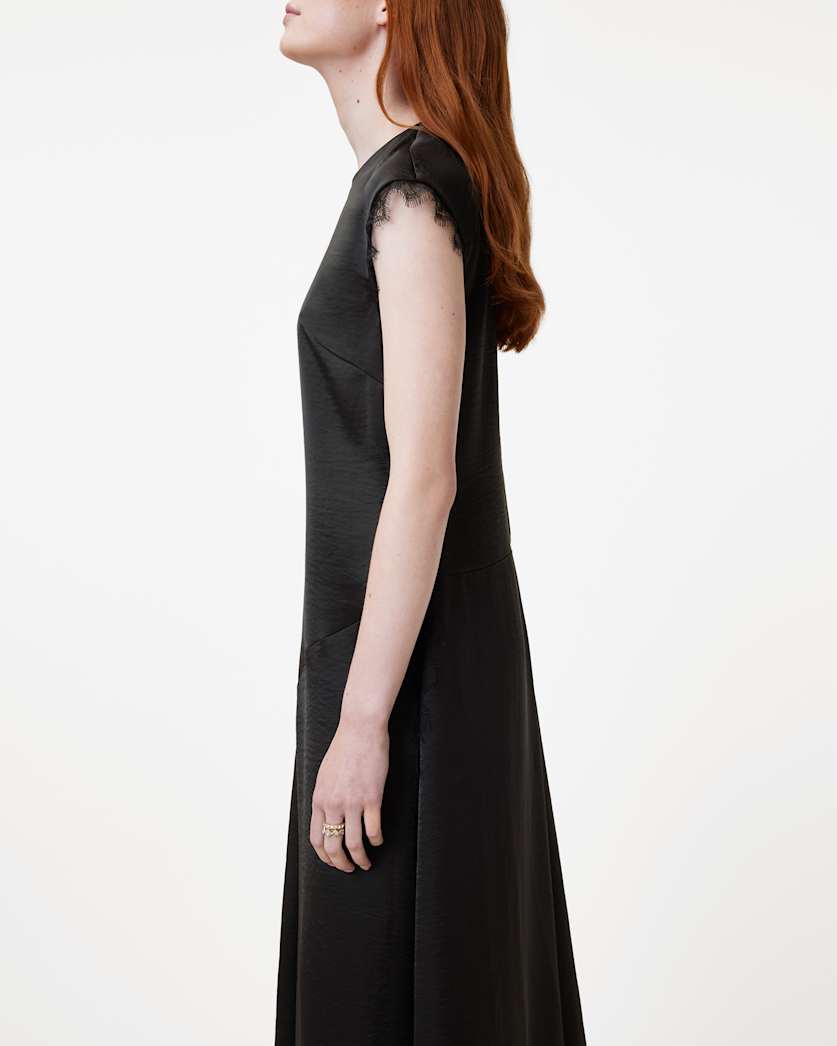 Lyra Lace Trim Midi Dress