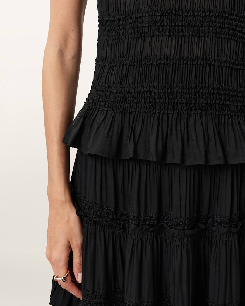 Marion Shirred Sleeveless Top