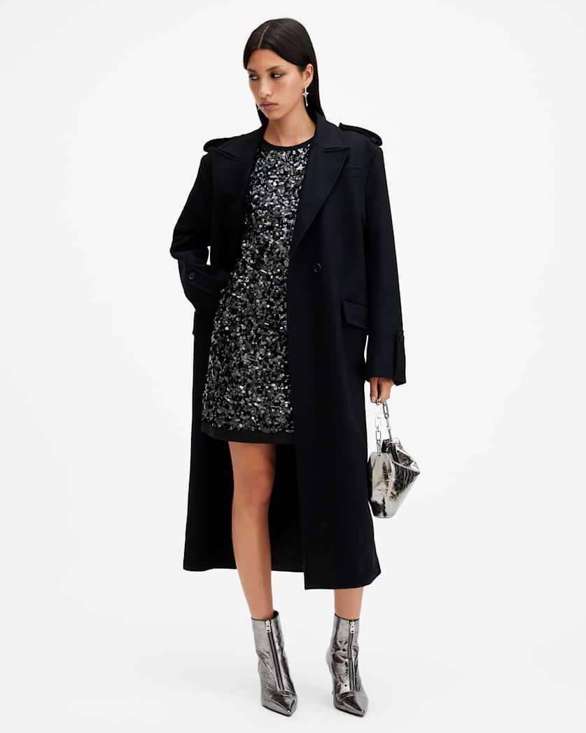 Ilia Embellished Relaxed Fit Mini Dress