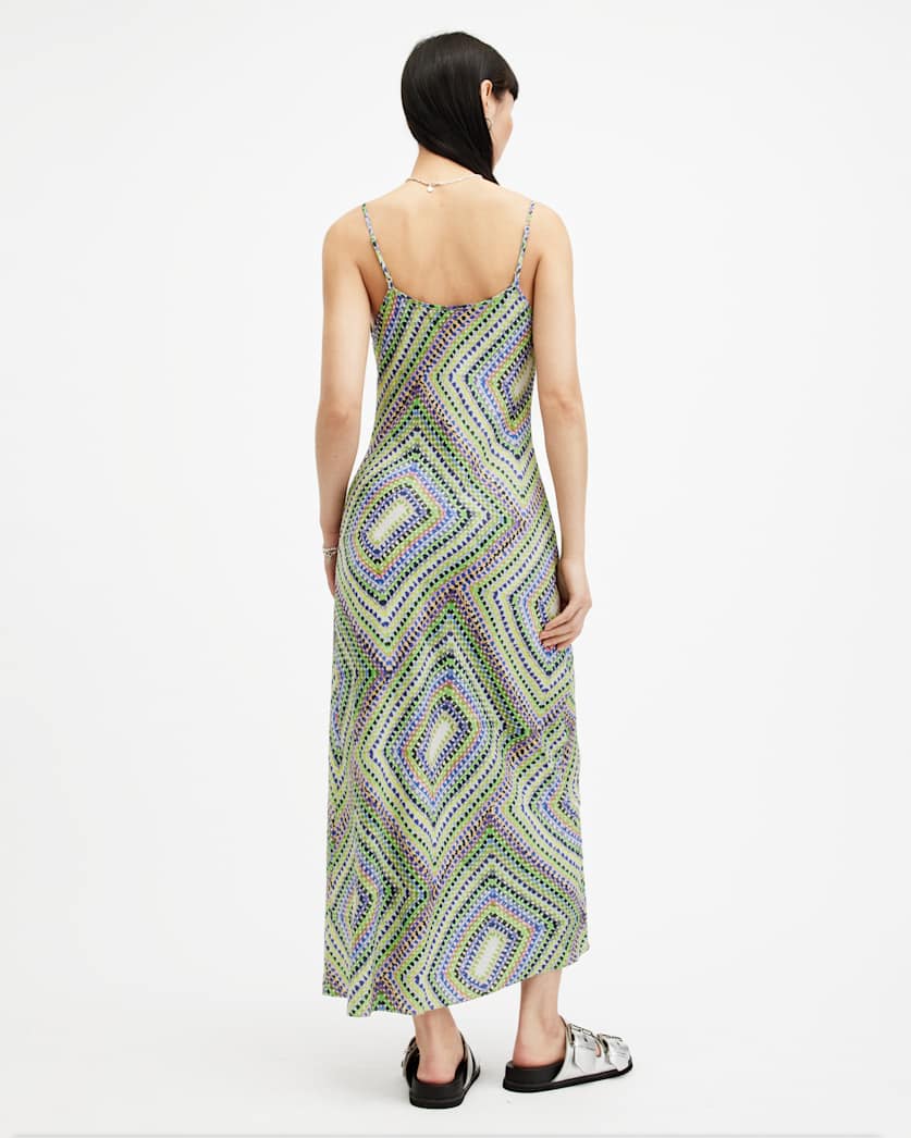 Bryony Luisa Print Midi Slip Dress