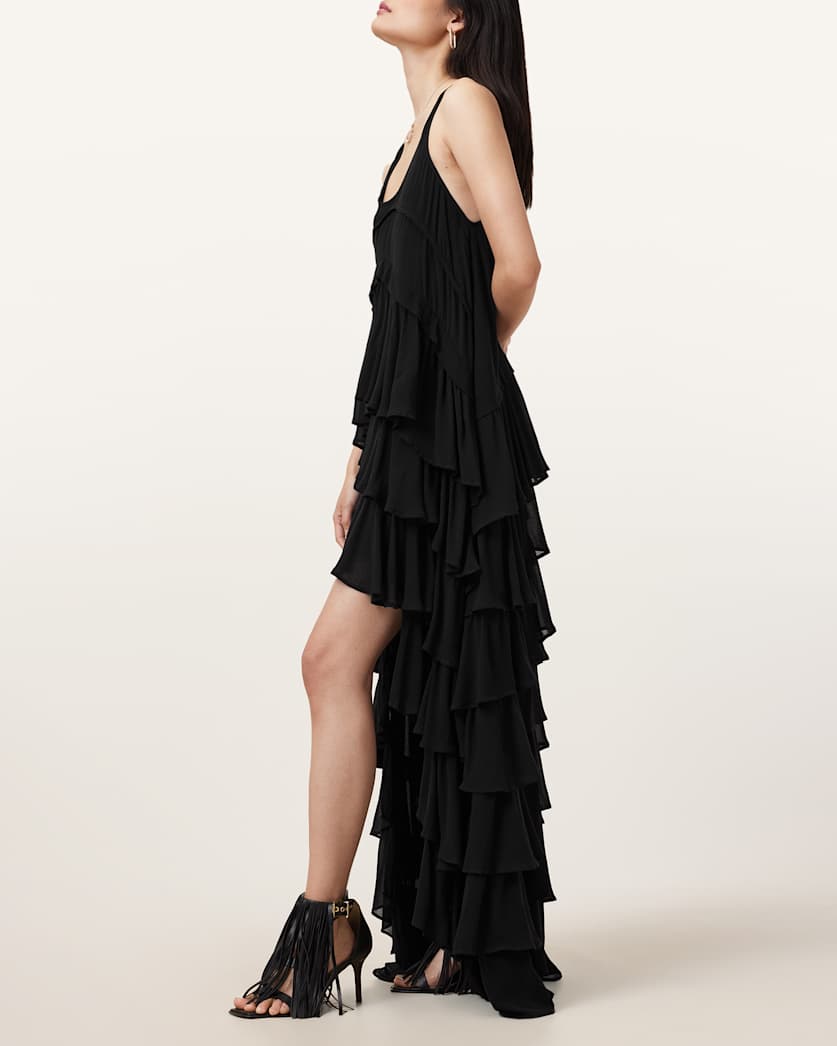 Cavarly Tiered Ruffle Maxi Dress