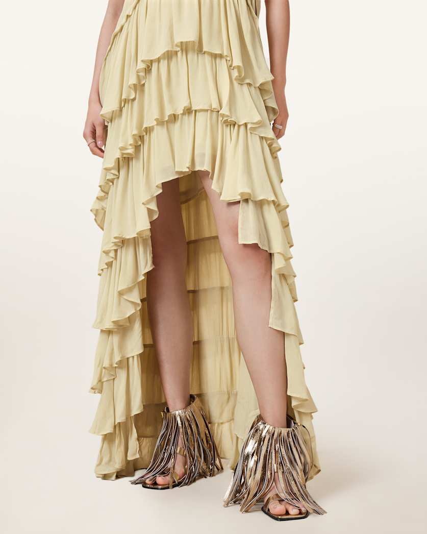 Cavarly Tiered Ruffle Maxi Dress
