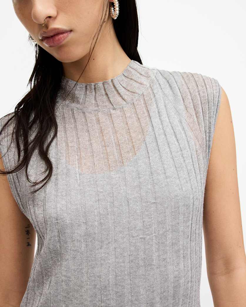 Patrice 2-In-1 Ribbed Midi Dress