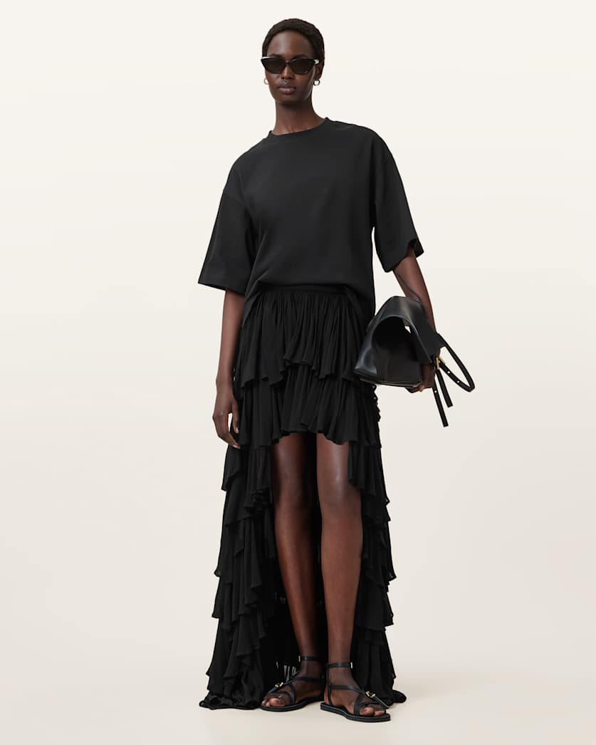 Amelie Crochet Oversized Boxy T-Shirt