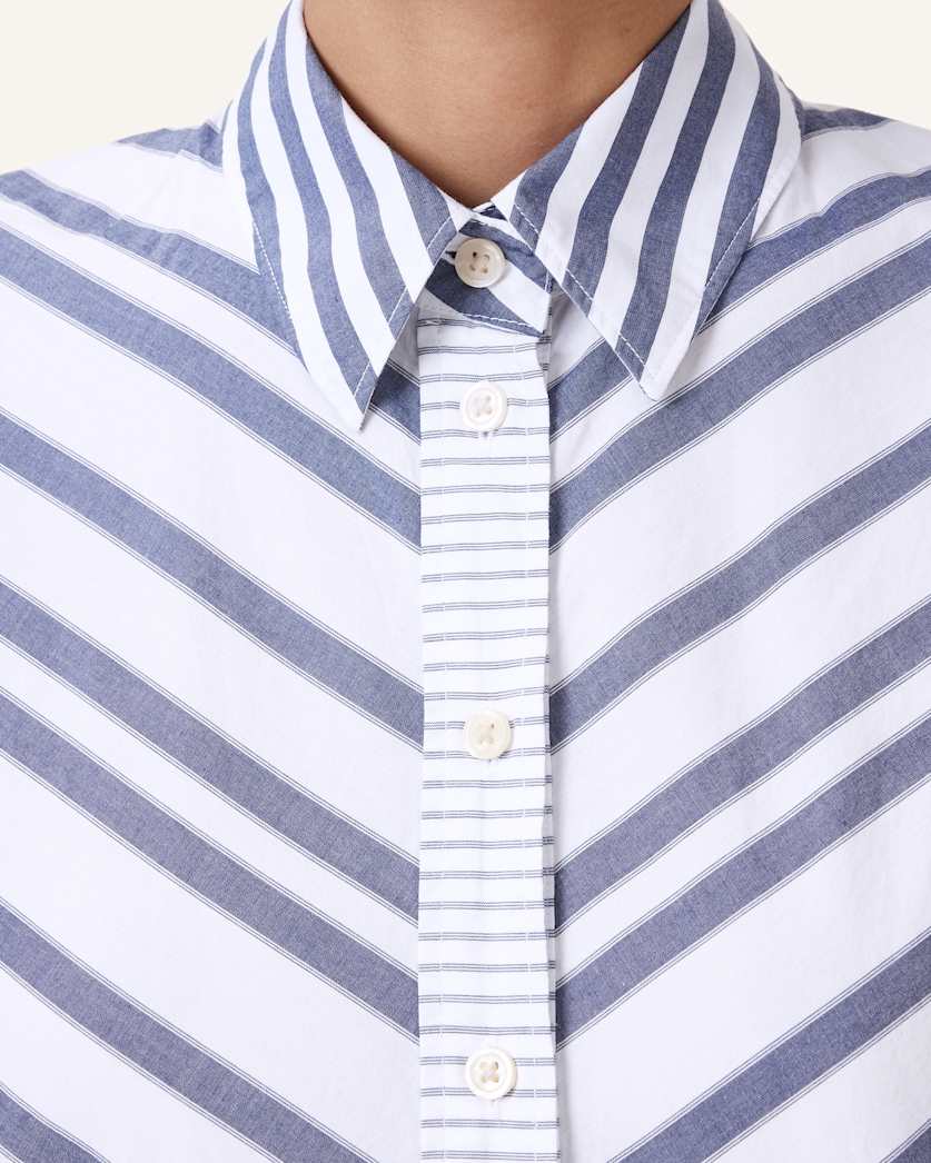 Shannon Striped Shirt Maxi Dress