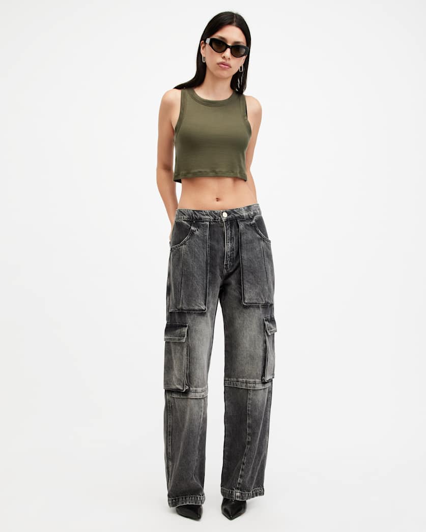 Rina Sleeveless Cropped Tank Top