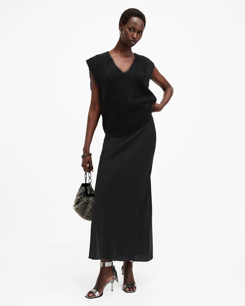 Bryony V-Neck Maxi Slip Dress