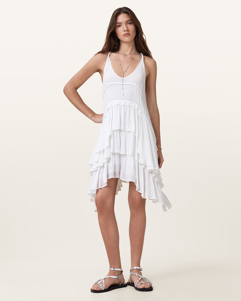 Cavarly Ruffled Mini Dress
